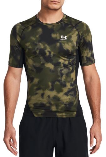 Kompresní tričko Under Armour UA HG Armour Printed SS-GRN 390 XL