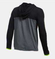 Mikina Under Armour Threadborne 1/4 Zip Černo/šedá (lehká) YSM - S (1)
