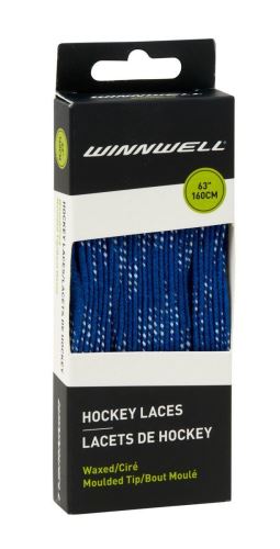 Šnúrky do hokejových korčulí Winnwell voskované Tm.modrá