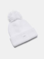 Čiapka Under Armour UA Halftime Ribbed Pom-WHT 100 (1)