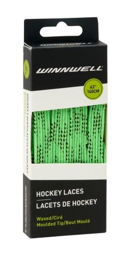 Šnúrky do hokejových korčulí Winnwell voskované Zelená