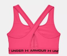 Športová podprsenka Under Armour Crossback Mid Bra-PNK 653 S (3)