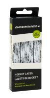 Tkaničky do hokejových bruslí Winnwell voskované Bílá, 84" (213 cm)
