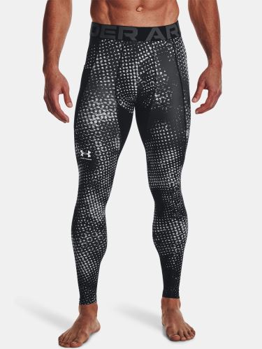 Kompresní legíny Under Armour UA HG Armour Prtd Legging-BLK 001 S