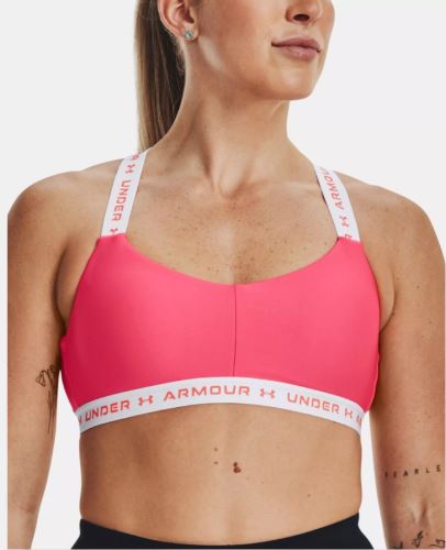 Sportovní podprsenka Under Armour UA Crossback Low -PNK 683 S