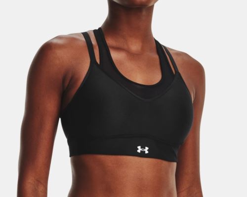 Sportovní podprsenka Under Armour UA Infinity Mesh Low-BLK 001 S