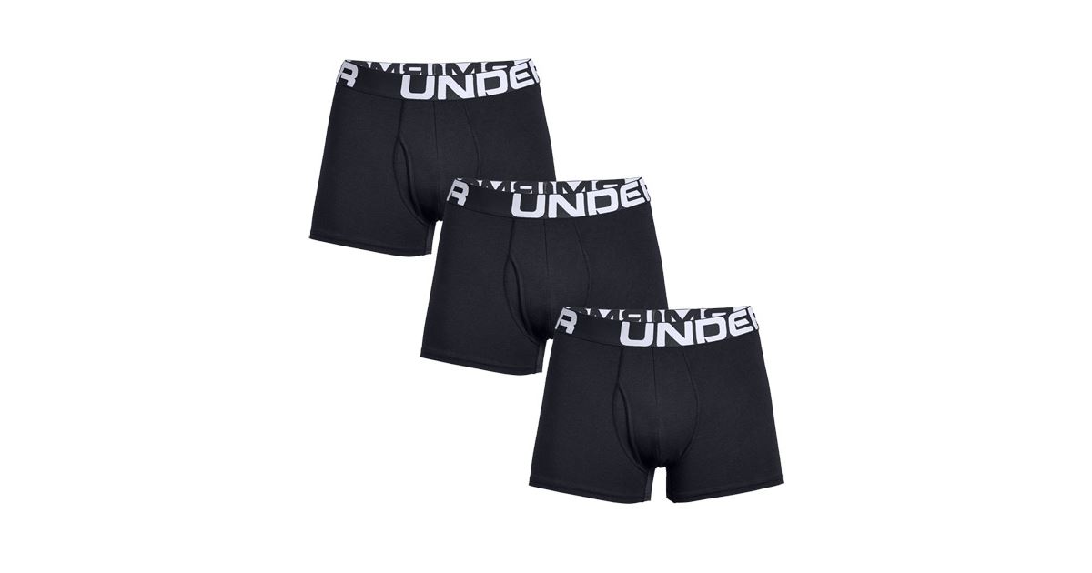  UA Charged Cotton 3in 3 Pack, Black - men's underwear 3  pieces - UNDER ARMOUR - 30.33 € - outdoorové oblečení a vybavení shop