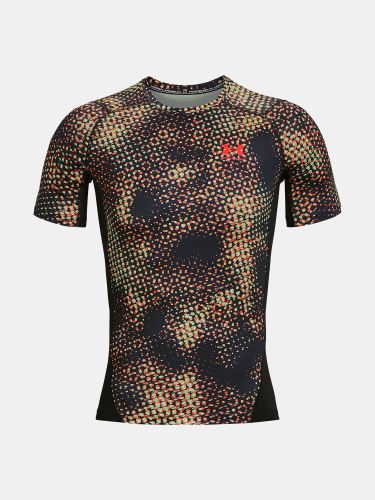 Kompresní tričko Under Armour UA HG Armour Prtd Comp SS-BLK 002 M