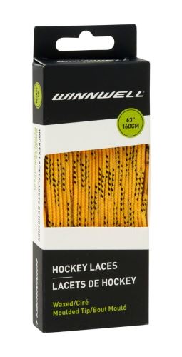 Tkaničky do hokejových bruslí Winnwell voskované Žlutá