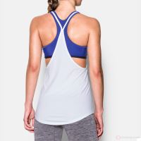 Tílko Under Armour HeatGear ARMOUR 2-in-1 Bílo/modré XS (2)