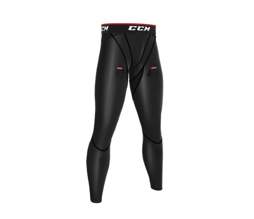 Nohavice so suspenzorom CCM Compr Pant Jock Sr Bk XXL