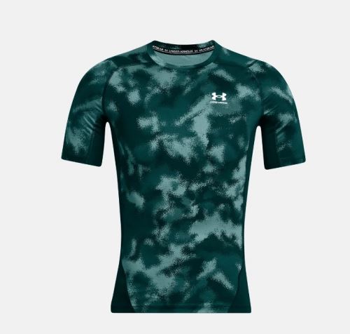 Kompresní tričko Under Armour UA HG Armour Printed SS-BLU 449 XL